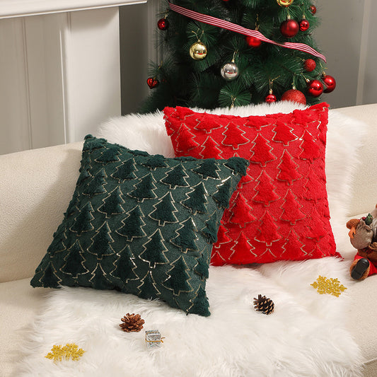 Holiday Ornament Pillow Bedroom Bedside Plush Pillowcase