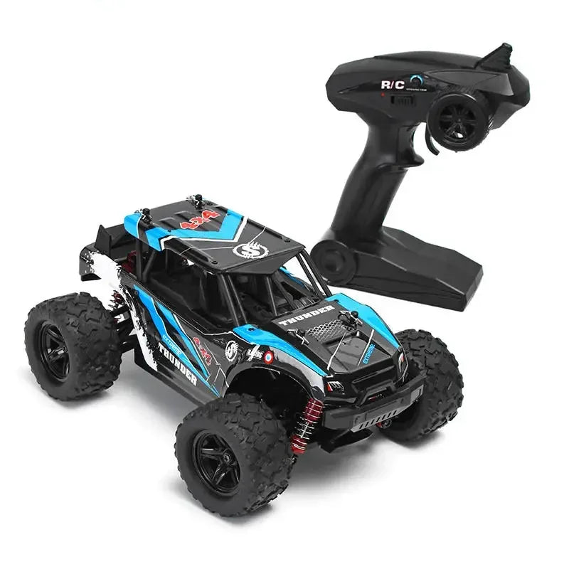High-Speed 1/18 Scale RC Truggy - 40+ MPH 4WD Adventure-5