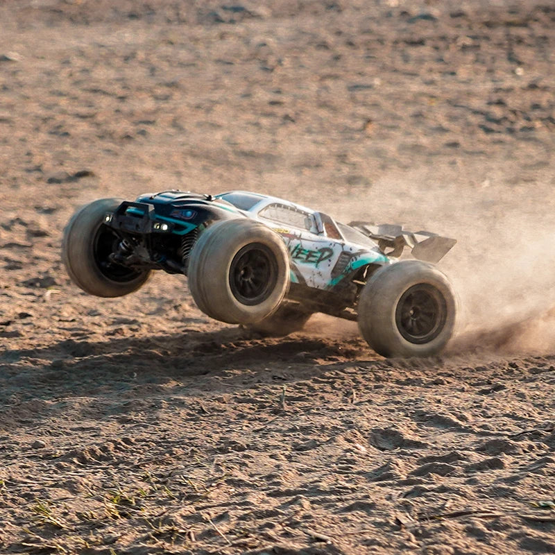 High-Speed 4WD RC Drift Truck with LED Lights-3