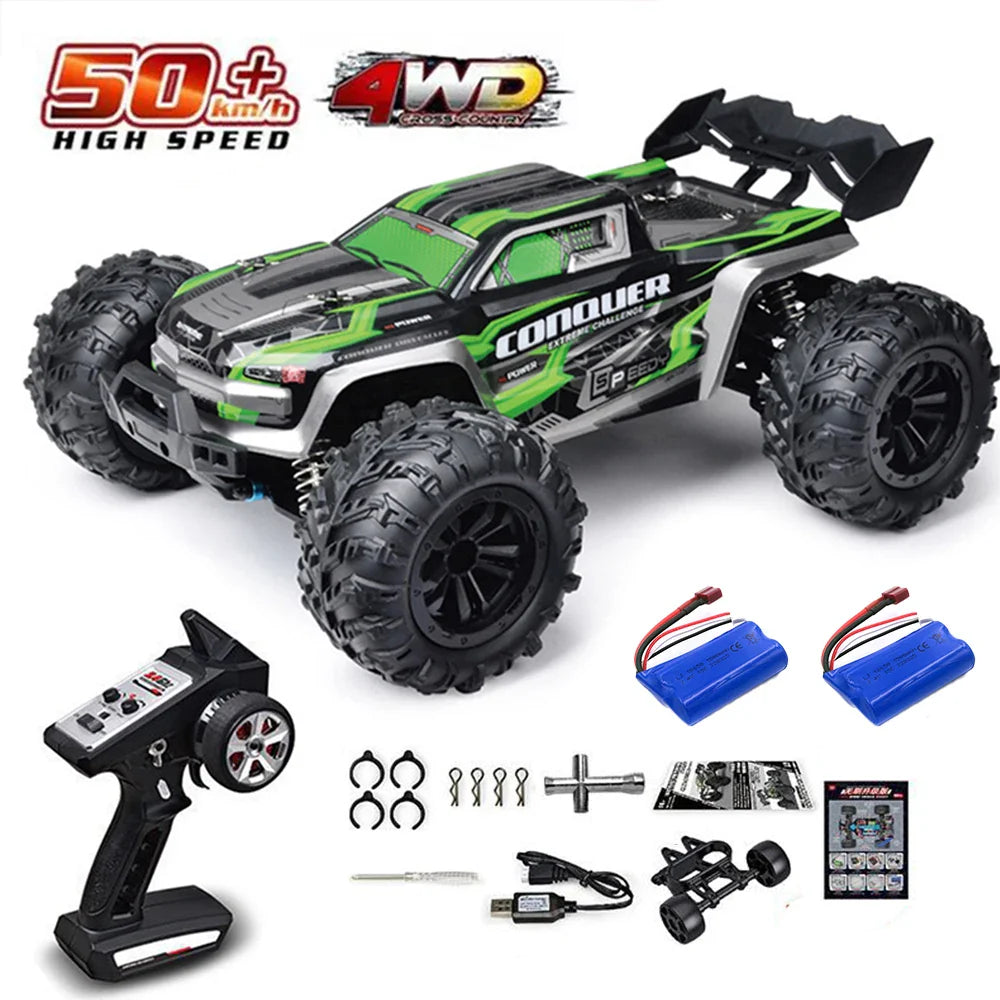 High-Speed 4WD RC Drift Truck with LED Lights-9