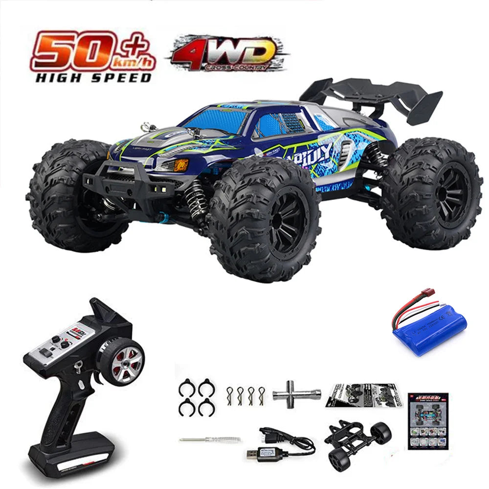 High-Speed 4WD RC Drift Truck with LED Lights-5