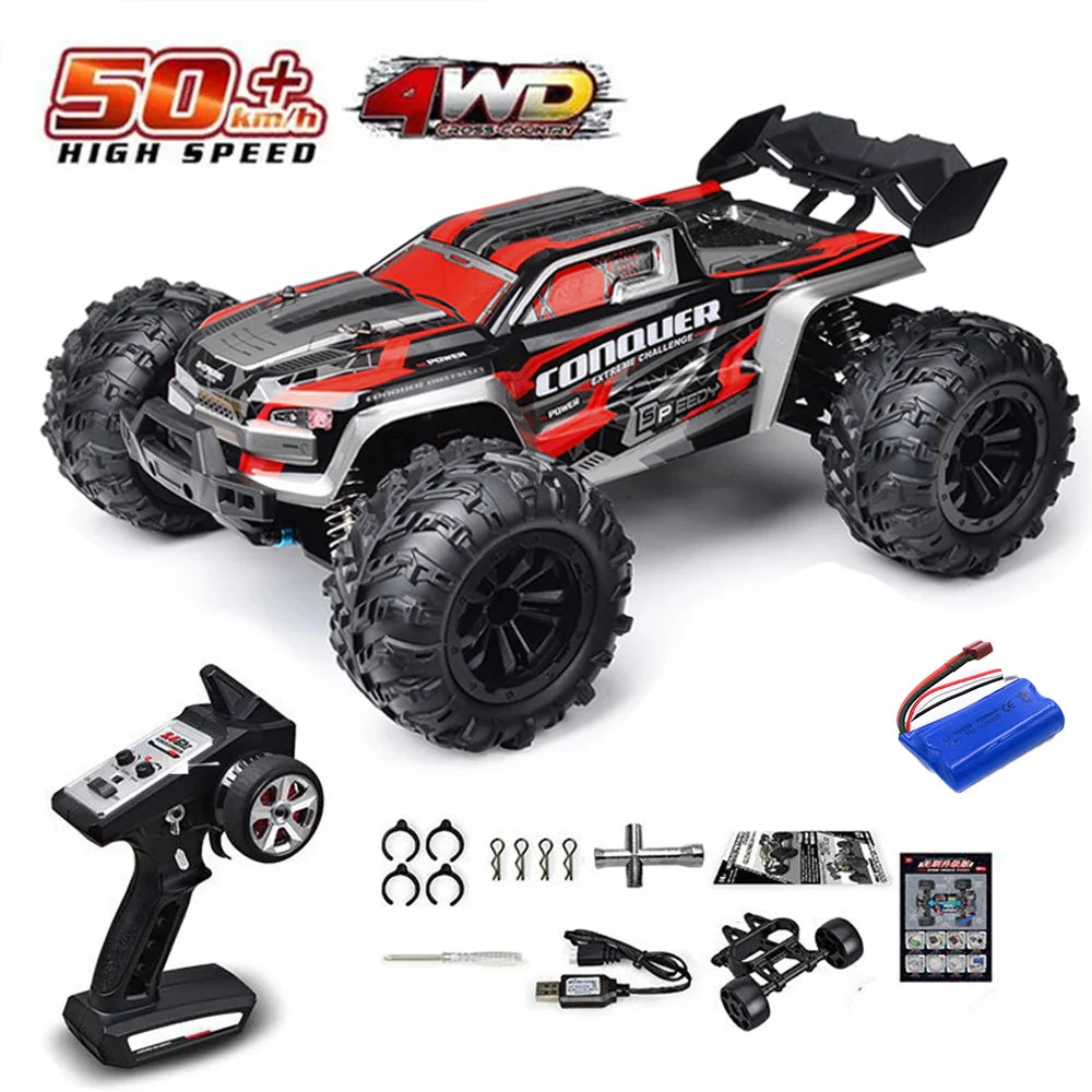 High-Speed 4WD RC Drift Truck with LED Lights-17