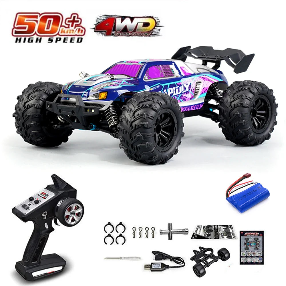 High-Speed 4WD RC Drift Truck with LED Lights-6