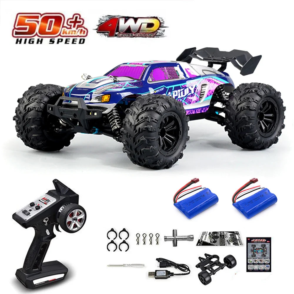 High-Speed 4WD RC Drift Truck with LED Lights-14