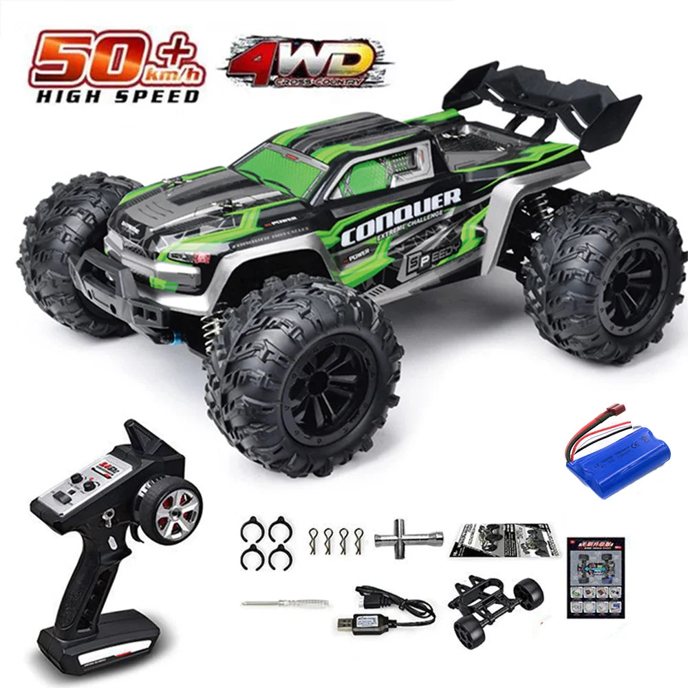High-Speed 4WD RC Drift Truck with LED Lights-19