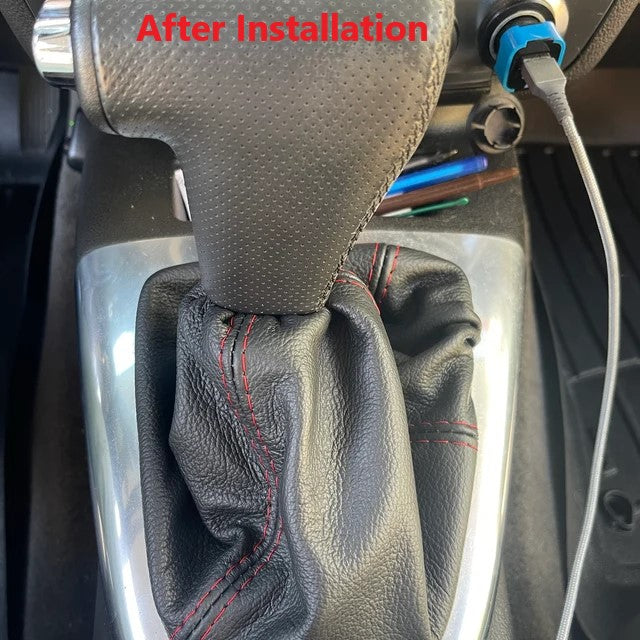 2006 - 2011 Hummer H3 Automatic Shifter Transmission Shift Boot Replacement Leather Cover in Black