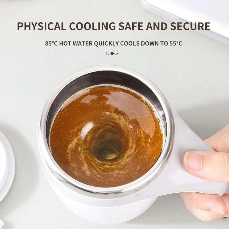 Magnetic Auto-Stir Coffee Cup for Effortless Mixing-3