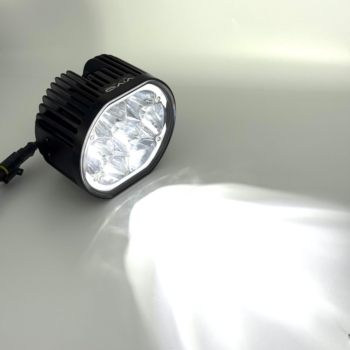 5" 45W Round LED Pod Lights with Amber DRL – Linkable LED Light Bar for Off-Road Truck, 4x4 Jeep, ATV, UTV