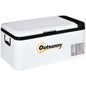18L Portable 12V Car Refrigerator with Compressor Cooling - Black