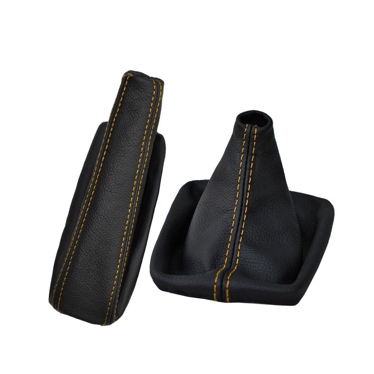 1991-2005 BMW E36 E46 3 Series Genuine Leather Handbrake & Shift Boot Covers Set