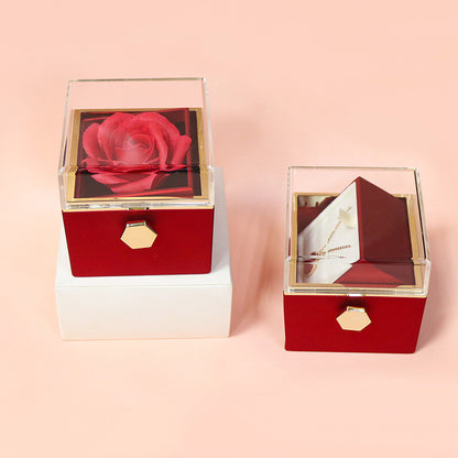 Rotating Soap Flower Rose Gift Box – Creative Jewelry Packaging by Winter dream