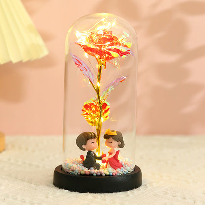 24K Altın Kaplama Gül – Işıltılı Renkler ve Zamansız Zarafet | Winter Dream