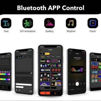 LED Matrix Pixel LED Display Screen Message Scrolling Sign Board Soft Flexible Advertising Light for Store Car Truck Devil Eye