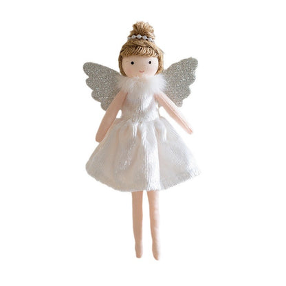 Christmas Decoration High-grade Flannel Ankle-tied Girl Angel Small Pendant