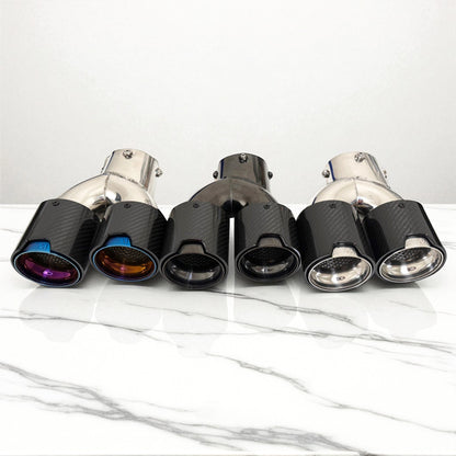 Carbon Fiber M Exhaust Tip For BMW G20 M340i, G42 M240i, G22 M440i-0
