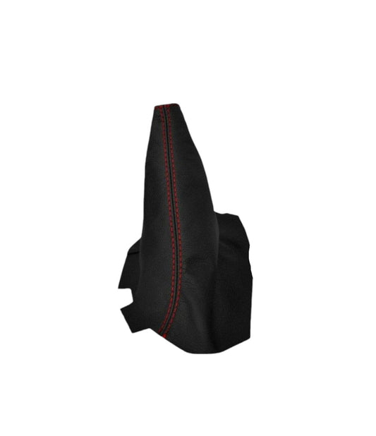 Red Stitch Genuine Leather Parking Brake & Shift Boot Cover For Chevy Corvette C6 2005-2013