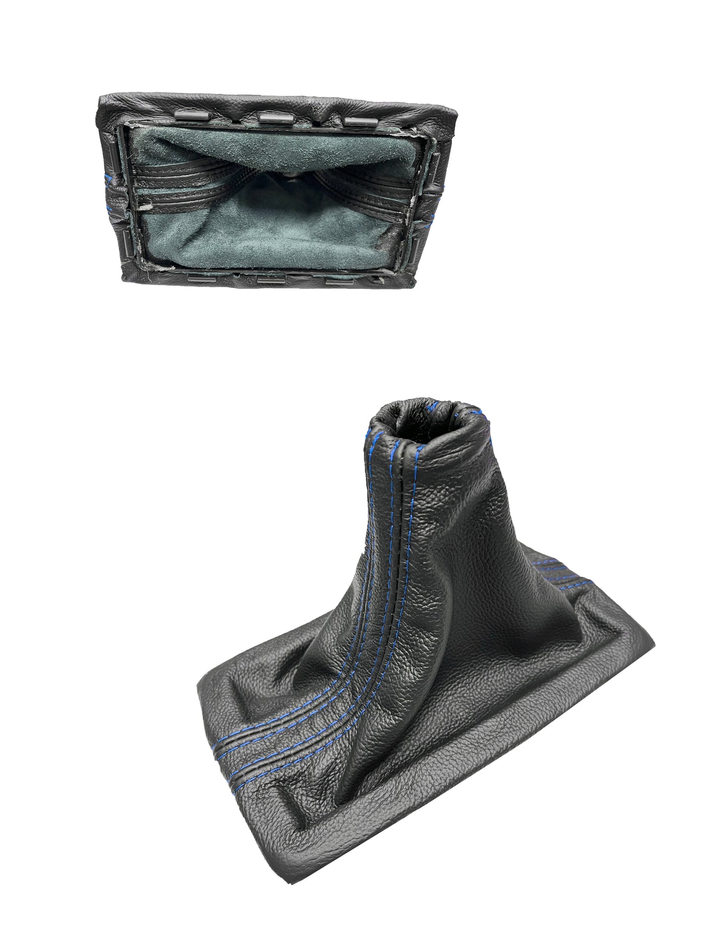 Genuine LEATHER Shift Boot Cover + Frame Fits For Ford Mustang GT 2005 2006 2007 2008 2009
