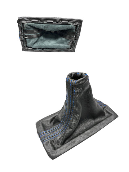Genuine LEATHER Shift Boot Cover + Frame Fits For Ford Mustang GT 2005 2006 2007 2008 2009