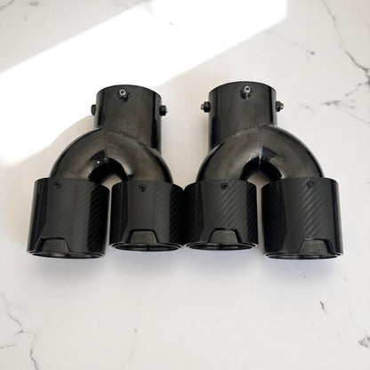 Carbon Fiber M Exhaust Tip For BMW G20 M340i, G42 M240i, G22 M440i-2