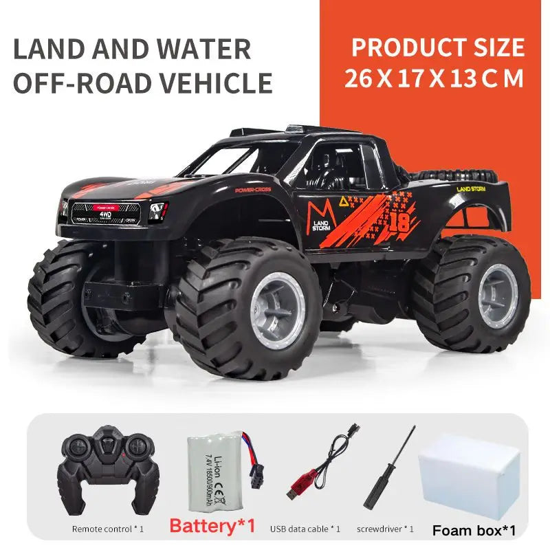 JJRC Q156 4WD Amphibious Stunt RC Car - Waterproof Fun-5