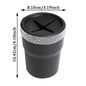 NNEOBA 2Pcs Car Coin Storage Box Mini Imitation Diamond Can for Cup Holder Balck