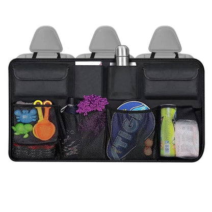 NNEDSZ Multifunctional Car Backseat Organizer, Hanging Storage Bag with Multiple Pockets for Car Essentials – 88x46cm