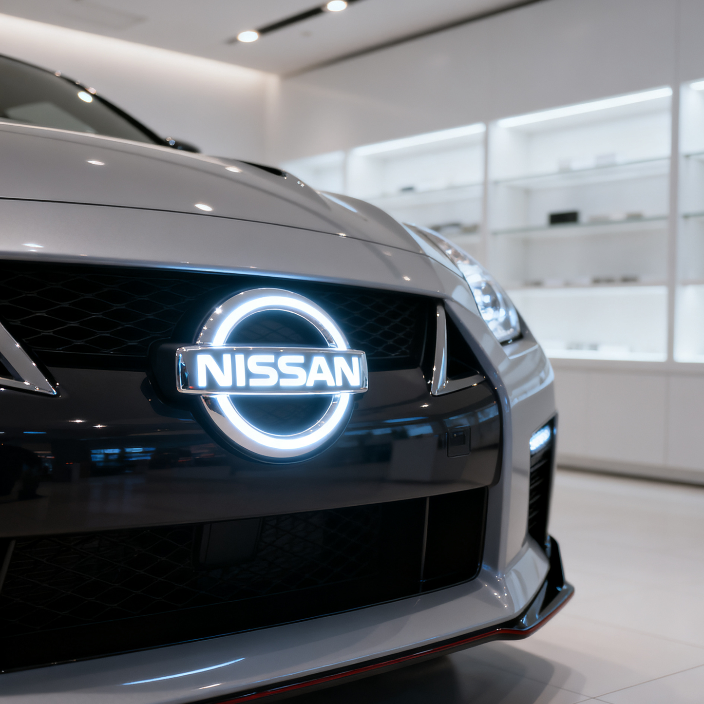Nissan Logo Front Grille LED Crystal Dynamic Illuminated Emblem
