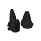 Red Stitch Genuine Leather Parking Brake & Shift Boot Cover For Chevy Corvette C6 2005-2013