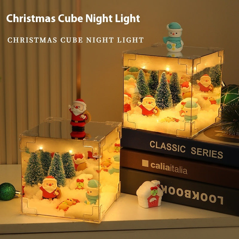 Christmas DIY Decorations Mirror And LED Cube Lamp – Magical Holiday Creations by Winter dream