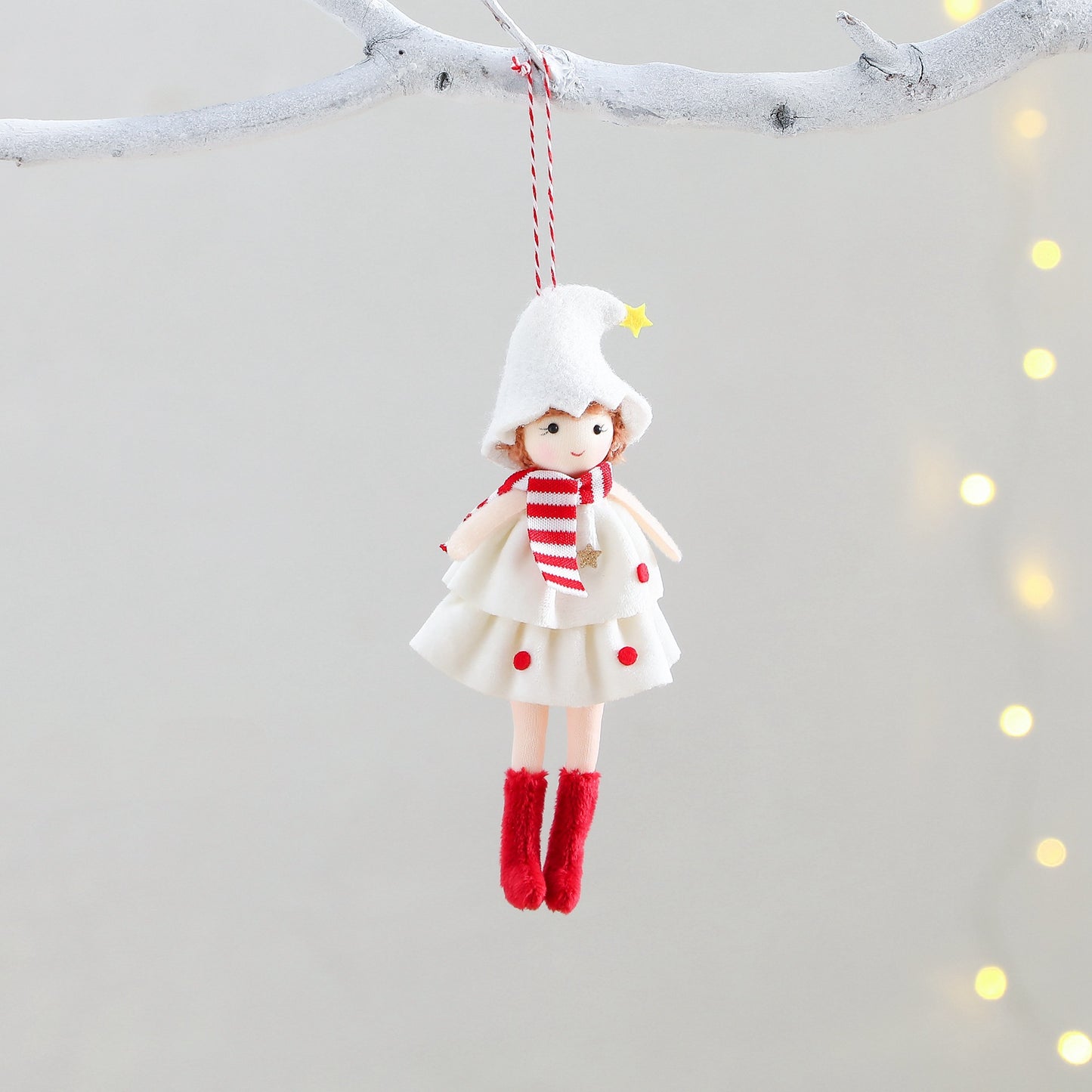 Christmas Cake Dress Girl Doll Angel Pendant - Winter dream