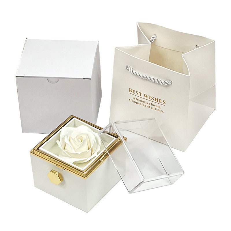 Rotating Soap Flower Rose Gift Box – Creative Jewelry Packaging by Winter dream