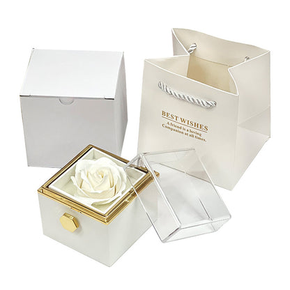 Rotating Soap Flower Rose Gift Box – Creative Jewelry Packaging by Winter dream