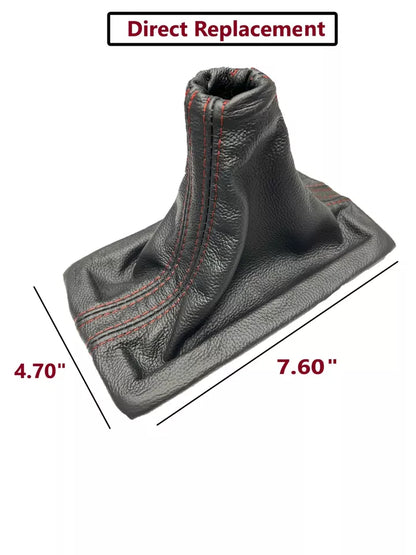 Genuine LEATHER Shift Boot Cover + Frame Fits For Ford Mustang GT 2005 2006 2007 2008 2009
