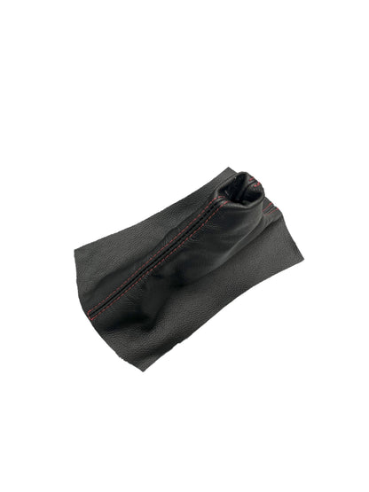 Red Stitch Leather Parking Brake & Shift Boot Cover For Ford Mustang GT 2005 2006 2007 2008 2009