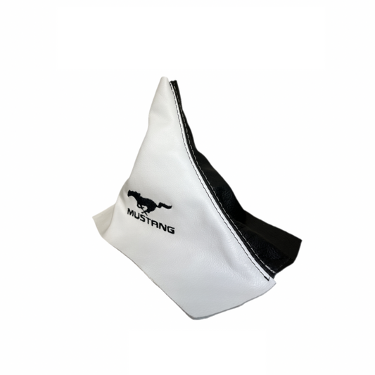 New Embroidered Real Leather MANUAL Shift Boot Cover For Ford Mustang GT 2005 2006 2007 2008 2009 2010 2011 2012 2013 2014