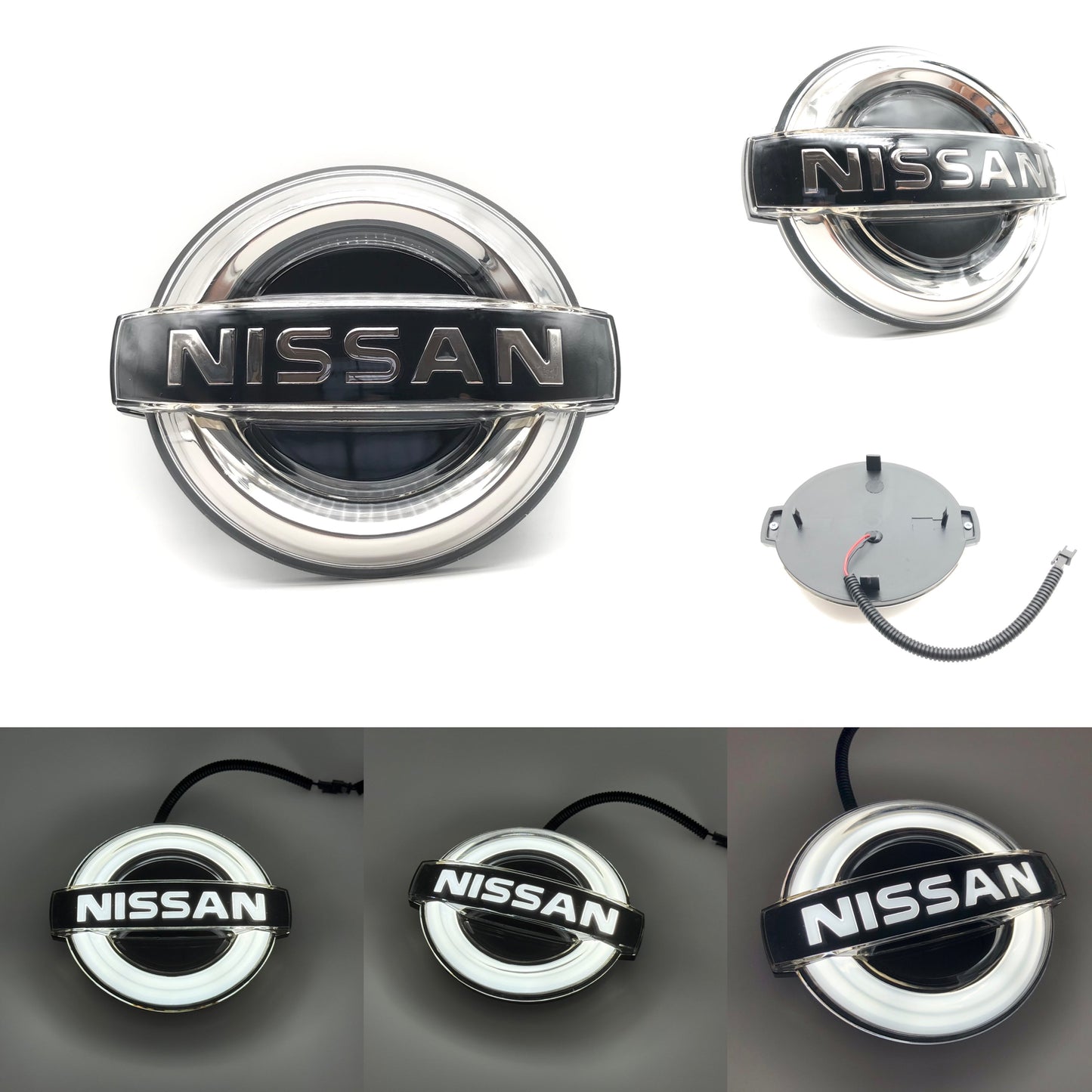 Nissan Logo Front Grille LED Crystal Dynamic Illuminated Emblem