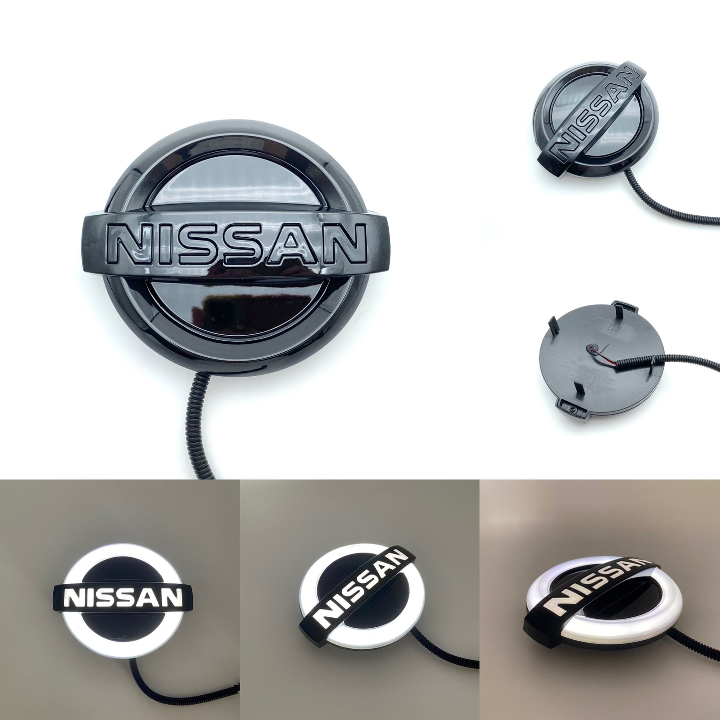 Nissan Logo Front Grille LED Crystal Dynamic Illuminated Emblem
