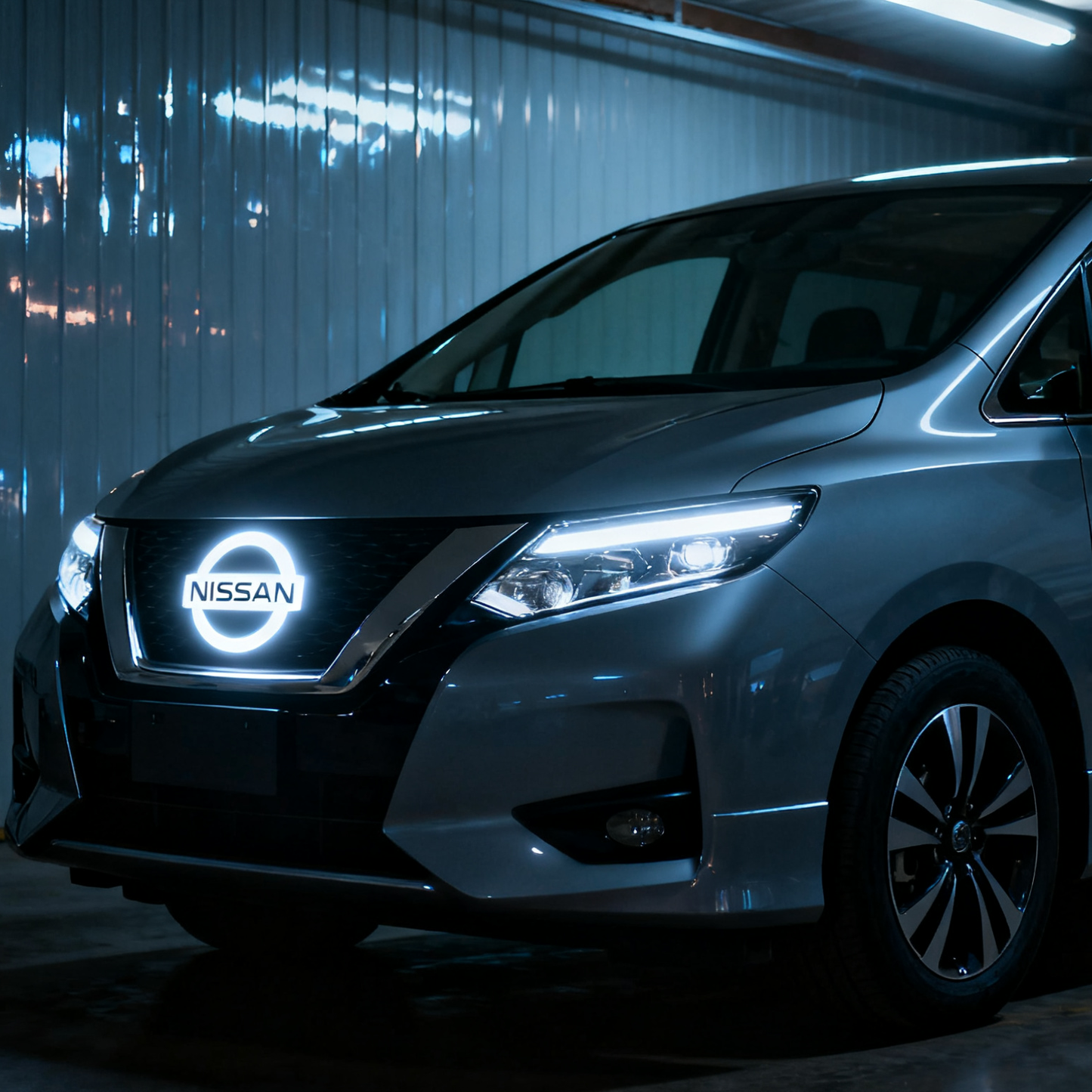 Nissan Logo Front Grille LED Crystal Dynamic Illuminated Emblem