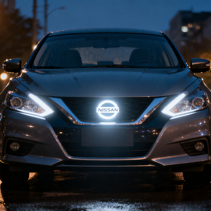 Nissan Logo Front Grille LED Crystal Dynamic Illuminated Emblem