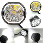 5" 45W Round LED Pod Lights with Amber DRL – Linkable LED Light Bar for Off-Road Truck, 4x4 Jeep, ATV, UTV