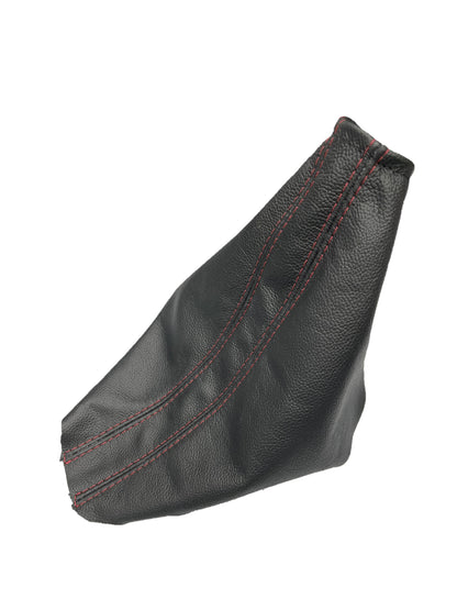 Red Stitch Leather Parking Brake & Shift Boot Cover For Ford Mustang GT 2005 2006 2007 2008 2009