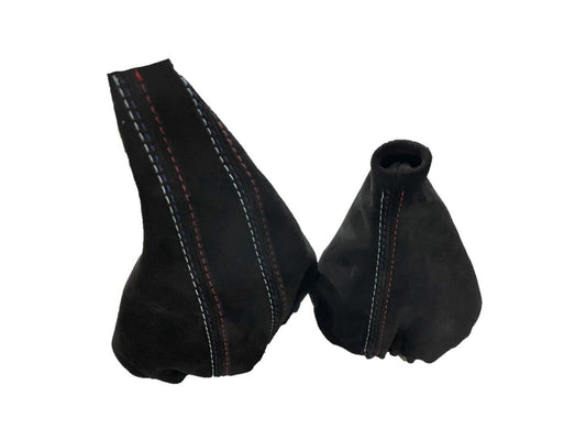 For 1991-2005 BMW E91 92 93 M3 Genuine Suede MANUAL Shift & Parking Brake Boot Cover